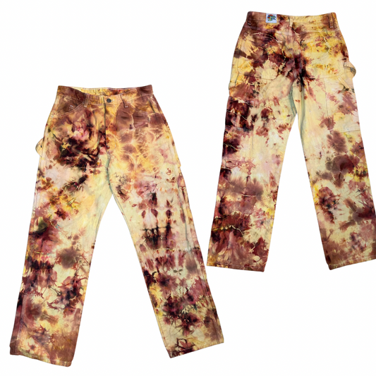 Ice-dyed Dickies painters pants